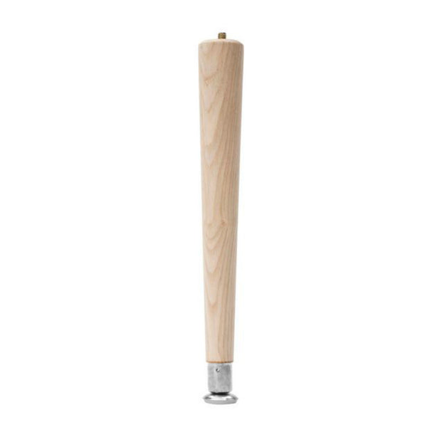 Waddell 2512 Round Wood Taper Table Leg, Furniture Grade Hardwood, 11-1/2"