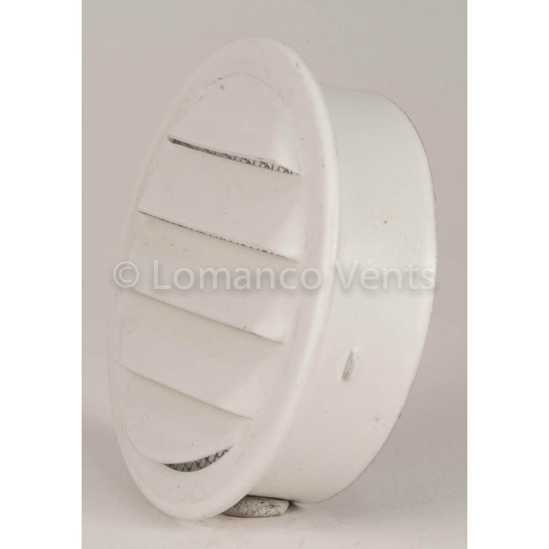 Lomanco® CV2BW CV-Series Aluminum Undereave Circle Vent, White, 2.25", 6-Pack
