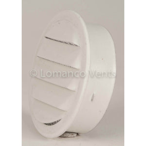 Lomanco® CV2BW CV-Series Aluminum Undereave Circle Vent, White, 2.25", 6-Pack