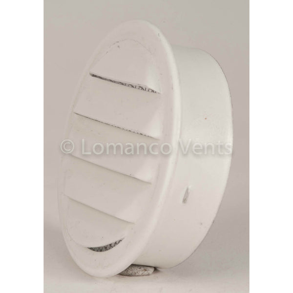 Lomanco® CV2BW CV-Series Aluminum Undereave Circle Vent, White, 2.25", 6-Pack