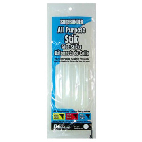 Surebonder® DT-8 All Purpose Regular Glue Sticks, Clear, 0.44" x 10", 8-Pack