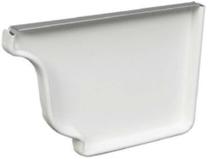 Amerimax 27006 Aluminum Right End Cap, 5", White