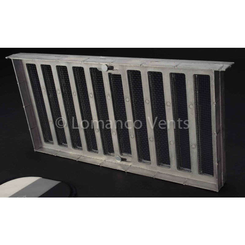 Lomanco® 179 Heavy Die-Cast Aluminum Foundation Vent w/3-Slide Shutter, 8" x 16"