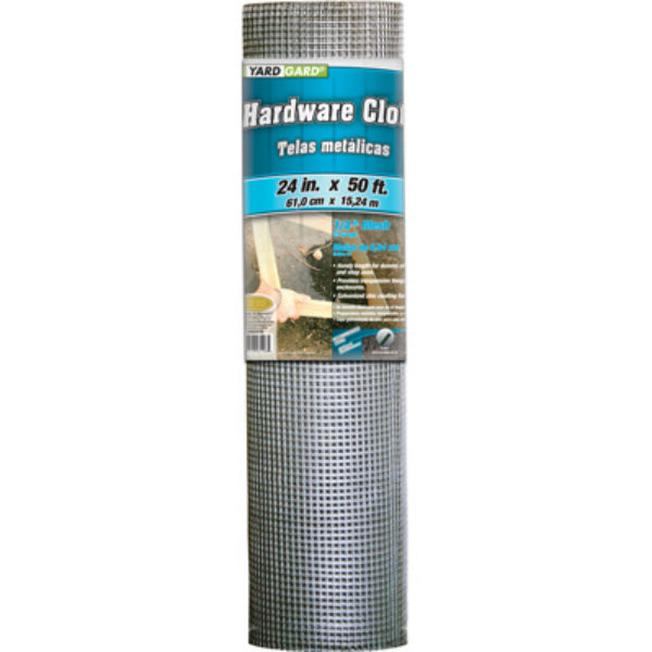 YardGard® 308247B Galvanized Hardware Cloth, 23-Gauge, 1/4" Mesh, 24" x 50'