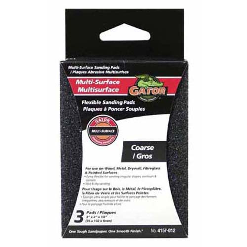 Gator 4157 Flexible Sanding Pad, 60 Grit, 3" x 4"
