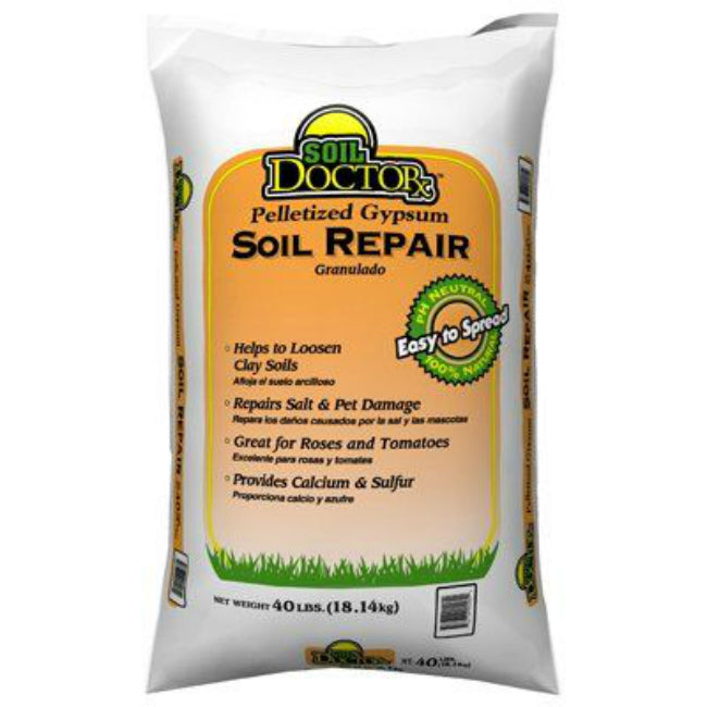 Soil Doctor 54055006 Pelletized Gypsum Soil Repair Granules, 40 Lbs