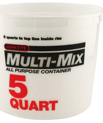 Leaktite 10M3-50 Multi Mix Calibrated Mixing Container, 5 Qt