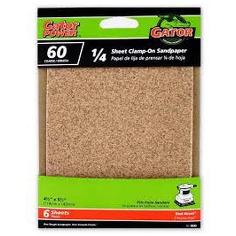 Gator 5033 Multi-Purpose Sandpaper, 60 Grit, 4.5" x 5.5"