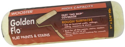 Wooster® RR662-9 Golden Flo™ Knitted Roller Cover, 3/4" Nap, 9"