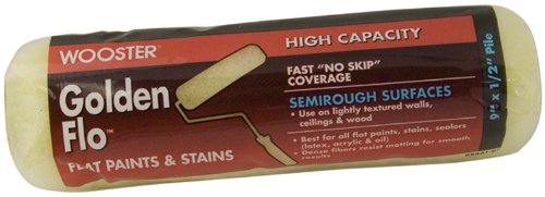 Wooster® RR661-9 Golden Flo™ Knitted Roller Cover, 1/2" Nap, 9"