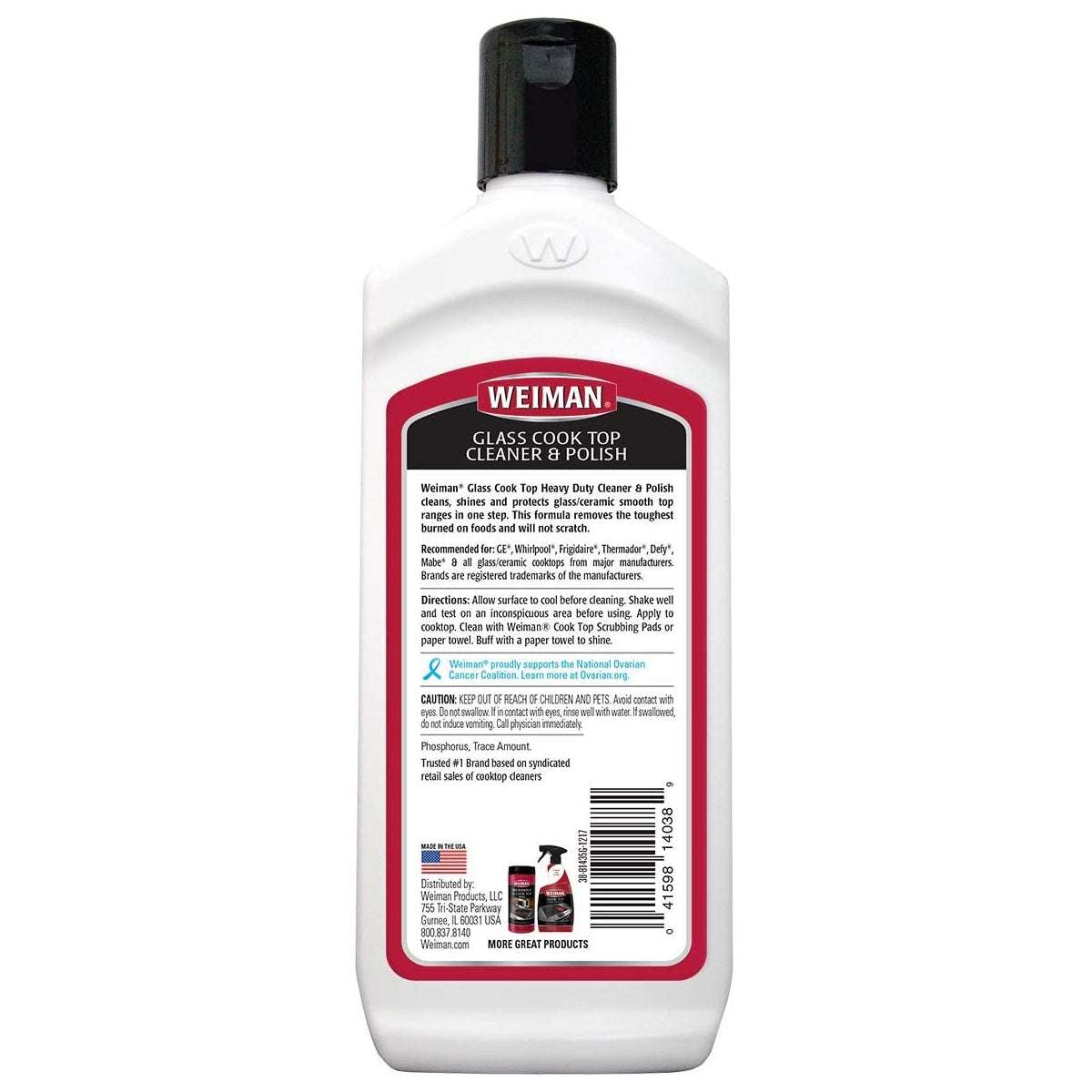 Weiman 38 Glass Cook Top Cleaner & Polish, 10 Oz