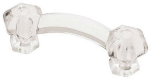 Brainerd® 69358 Victorian Glass Pull, Clear, 4-1/4"