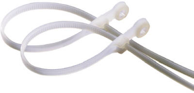 Gardner Bender 45-308MT Mounting Cable Ties 8", 50 Lb, Natural, 20-Pack