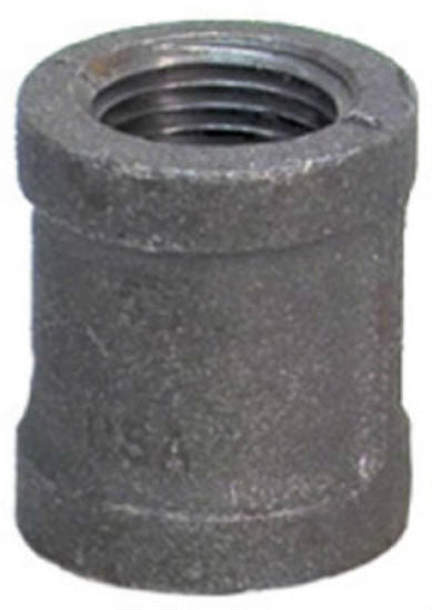 Anvil® 8700133203 Right Hand Malleable Coupling, Black, 1"