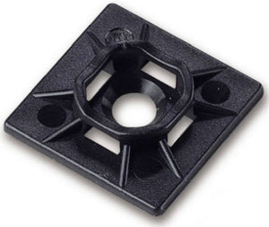 Gardner Bender 45-MBUVB Cable Tie Mounting Base, Black, 1" x 1"