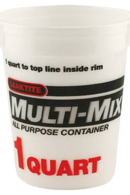 Leaktite 2M3-50 Calibrated Multi-Mix Mixing Container, 1 Qt