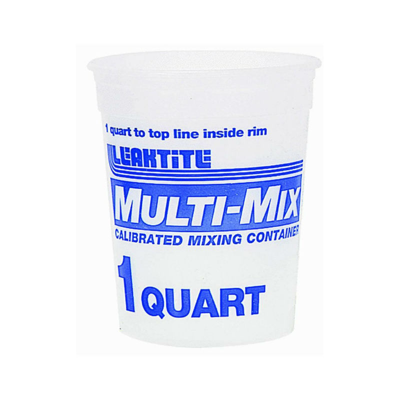 Leaktite 2M3-50 Calibrated Multi-Mix Mixing Container, 1 Qt