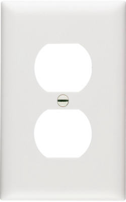 Pass & Seymour Trademaster Nylon Wall Plate, 1 Gang, White