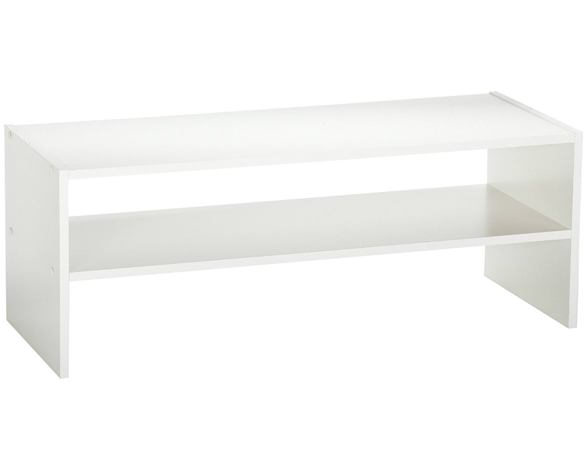 ClosetMaid 896300 Stackable Horizontal Organizer with 2 Shelves, White, 31"