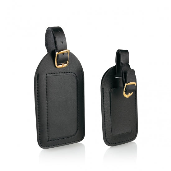 Travel Smart® TS02VB Deluxe Luggage Tag, Black, 2-Pack