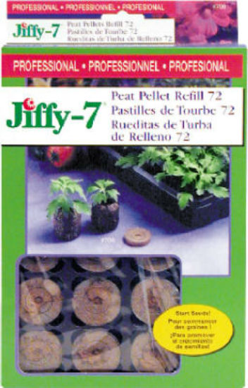 Jiffy® J3R72 Peat Pellet Refill, 72-Pack