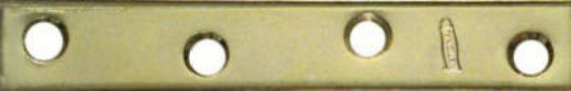 National Hardware® N191-056 Mending Plate, 5/8" x 4" Bright Brass, 4-Pack
