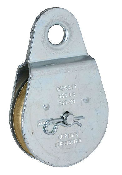 National Hardware® N220-012 Fixed Eye Steel Pulley, 2-1/2", Zinc Plated