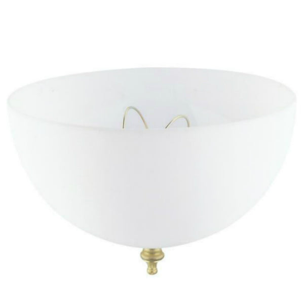 Westinghouse 81494 Plastic Dome Clip On Shade, 7-3/4", White