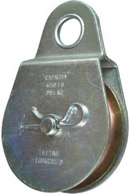 National Hardware N220-020 Fixed Eye Steel Pulley 3", Zinc Plated