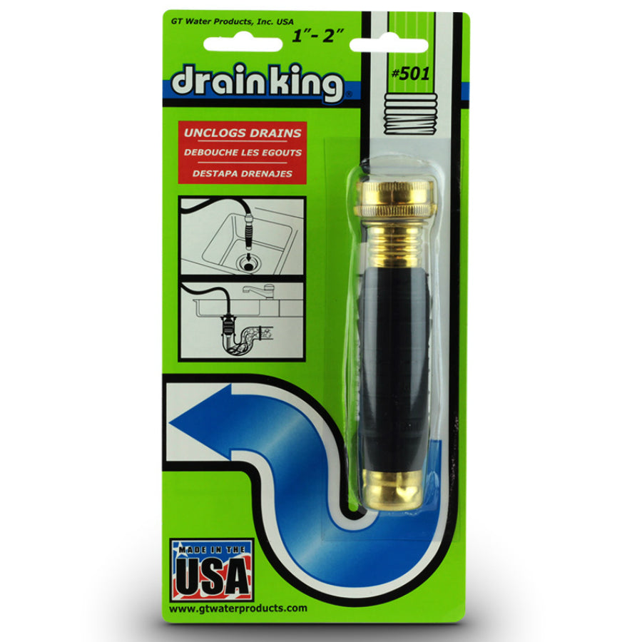 Drain King® 501 Drain Opener for 1" to 2" Diameter, 50-80 PSI