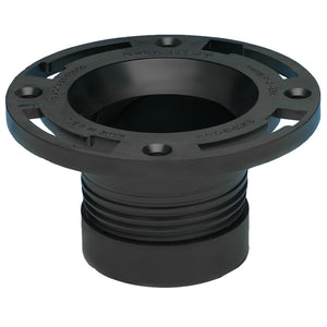 Oatey® 43650 Twist-N-Set ABS Replacement Closet Flange, 4"