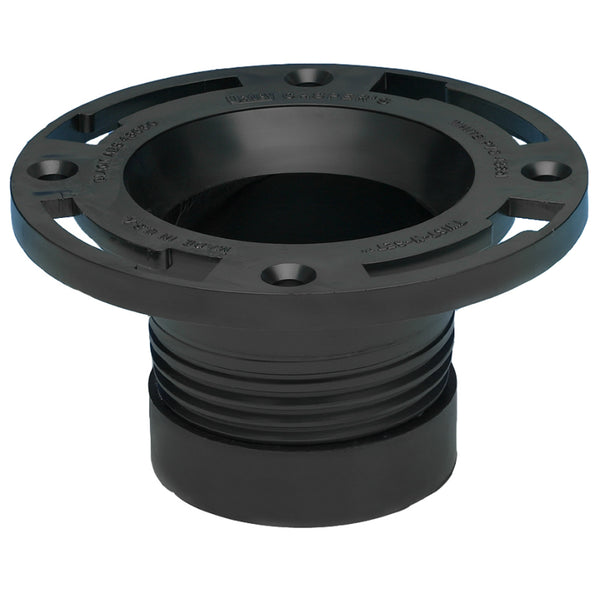 Oatey® 43650 Twist-N-Set ABS Replacement Closet Flange, 4"