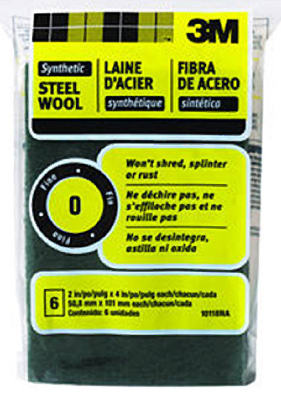 3M 10118 Synthetic Steel Wool Pad, #0 Fine