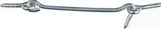 National Hardware® N226-381 Steel Wire Hook & Eye, 6", Zinc Plated
