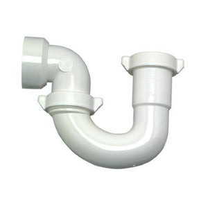 Master Plumber 480-152 Plastic Lavatory/Kitchen Wall Drain Trap, White