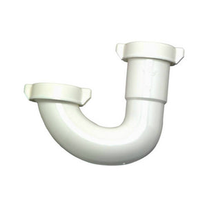 Master Plumber 480-186 Plastic Lavatory/Kitchen Drain J Bend, White