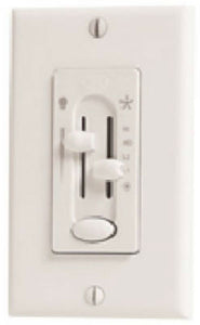 Hunter Fan 27183 Fan/Light Dual Slide Wall Control with Preset
