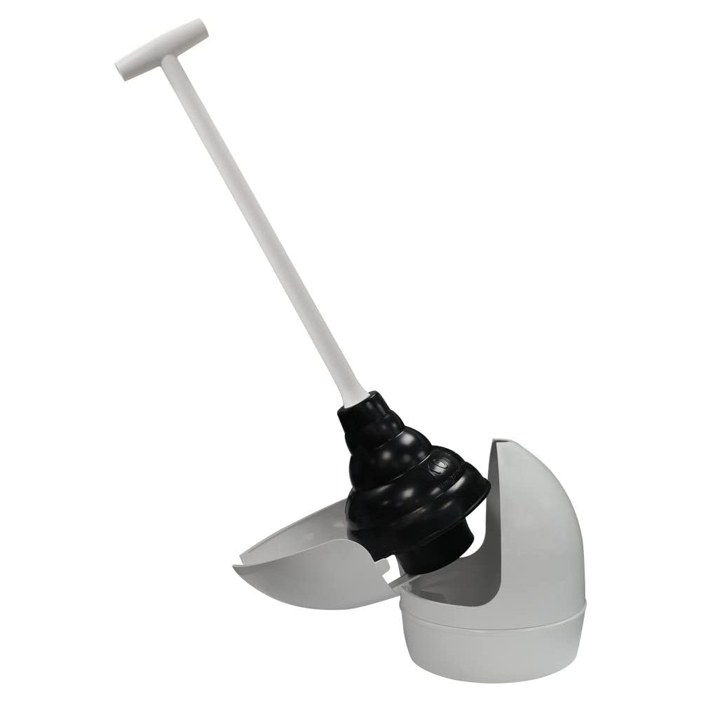 Korky 90-4A Toilet Plunger with Sanitary White Plastic Holder