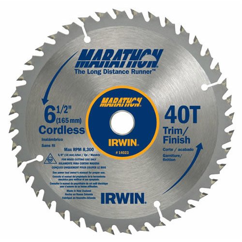 Irwin Tools 14023 Marathon® Cordless Circular Saw Blade, 6-1/2" 40T
