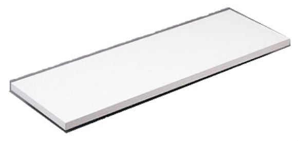 Knape & Vogt® 1980WH-10X48 Melamine Shelf, 1980-Series, 10'' x 48'', White