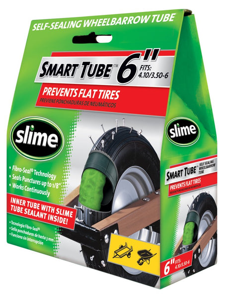 Slime® 30011 Smart Tube™ Self-Sealing Wheelbarrow Inner Tube, 6"