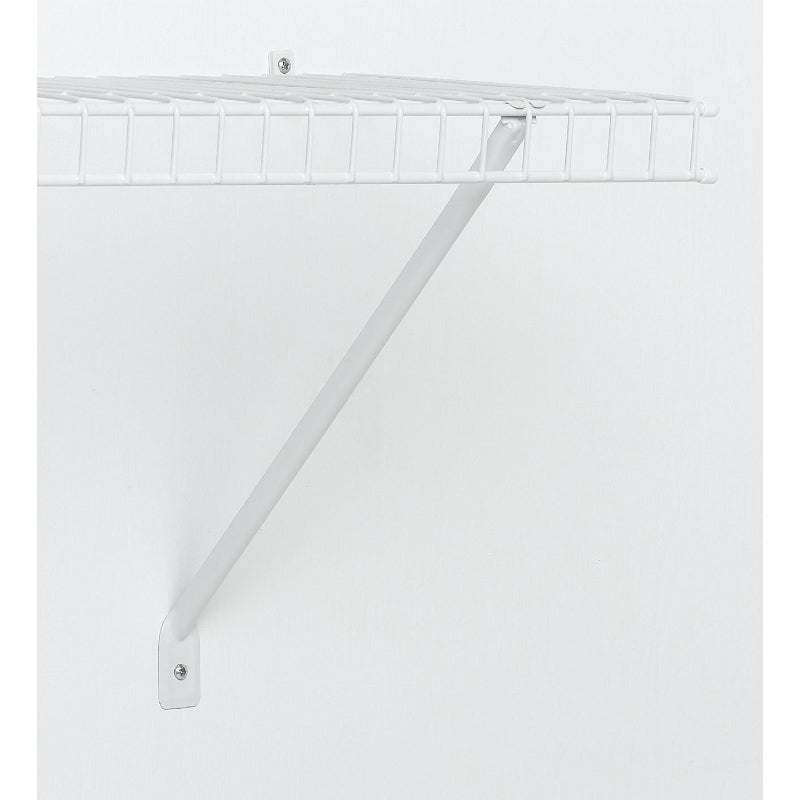 ClosetMaid® 2177600 Shelf Support Brackets w/ Anchors, White, 16", 12-Pack