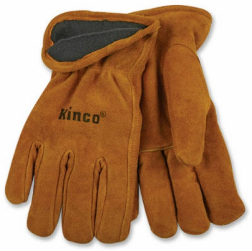 Kinco 50RL-M Men's Lined Full Suede Cowhide Leather Glove, Medium