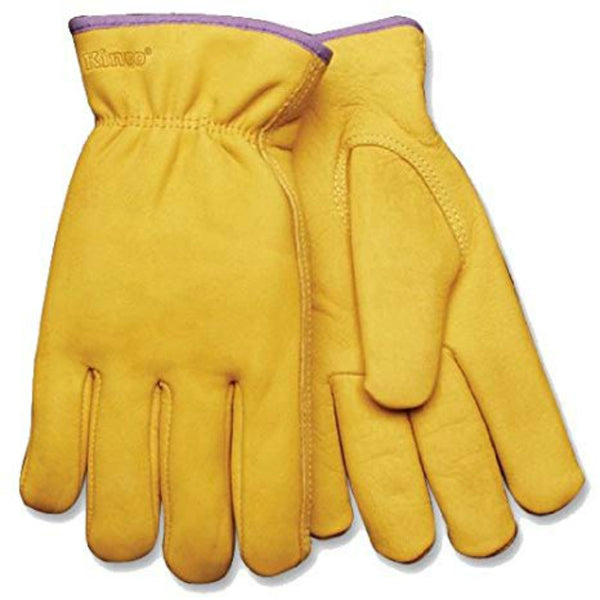 Kinco 98RLW-M Women's Lined Full Grain Cowhide Leather Glove, Medium, Golden