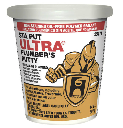 Oatey® 25171 Sta Put® Ultra Plumbers Putty, 14 Oz