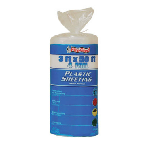 Film-Gard® 626156 Polyethylene Consumer Sheeting, #MH750, 3' x 50', 4 Mil, Clear