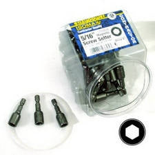 Eazypower® 00325 Isomax® 5/16" Magnetic Nut Setter, 1-5/8" Long, Pack Of 50