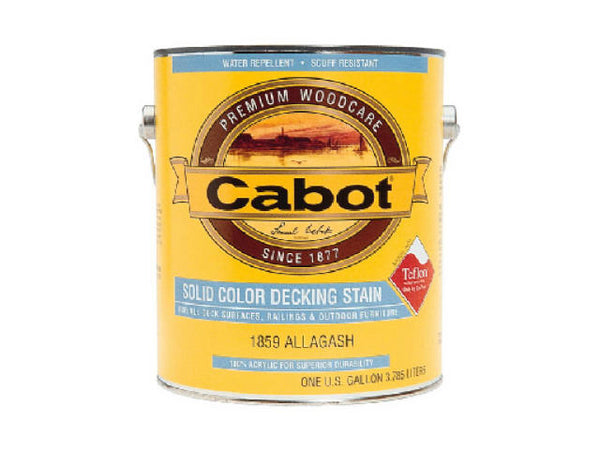 Cabot® 1806-07 Solid Color Acrylic Decking Stain, Neutral Base, 1 Gallon