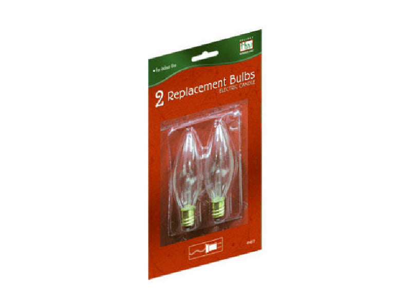 Holiday Wonderland T-15-88 Christmas Electric Candle Replacement Bulb, 2-Pack