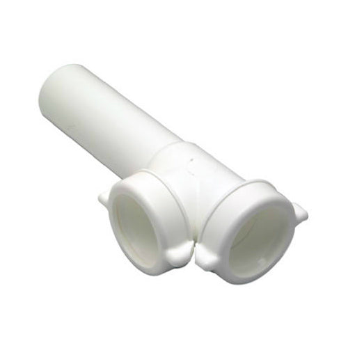 Master Plumber 495-671 Lavatory/Kitchen Drain End Outlet Tee & Tailpiece, White